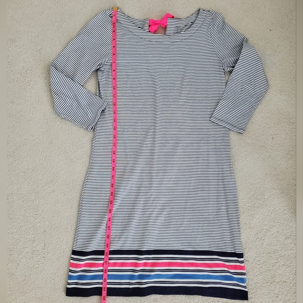 Lilly Pulitzer Noelle Dress in True Navy Bayside Stripe Engineered szS - Picture 11 of 16